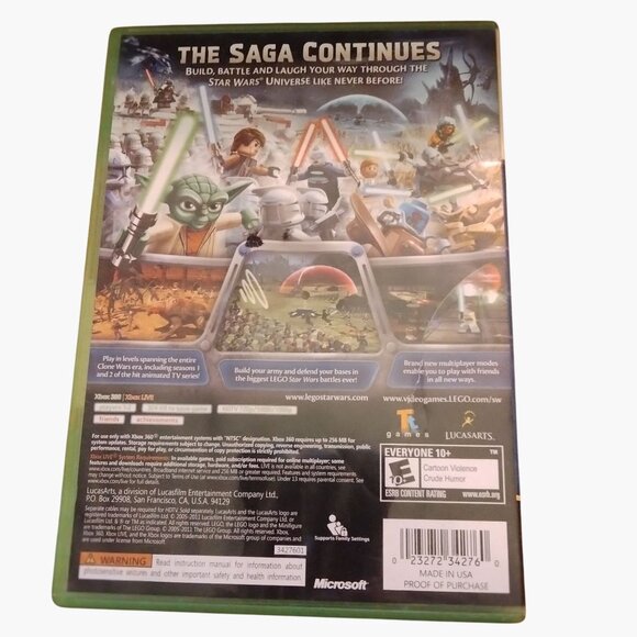 Lego Star Wars III The Clone Wars Xbox 360 Game Case - Picture 3 of 3
